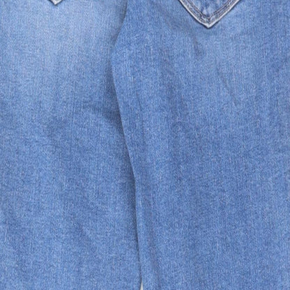 Gap Womens Blue Cotton Skinny Jeans Size 8 L29 in Regular Zip