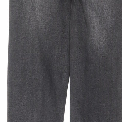 New Look Womens Grey Cotton Skinny Jeans Size 8 L31 in Regular Zip