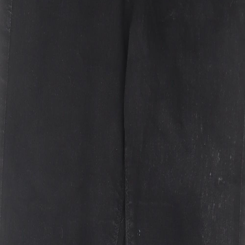 Denim & Co. Womens Black Cotton Skinny Jeans Size 10 L30 in Regular Zip