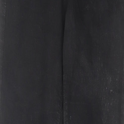 Denim & Co. Womens Black Cotton Skinny Jeans Size 10 L30 in Regular Zip