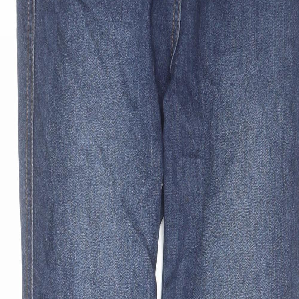 TU Womens Blue Cotton Skinny Jeans Size 8 L27 in Regular Zip