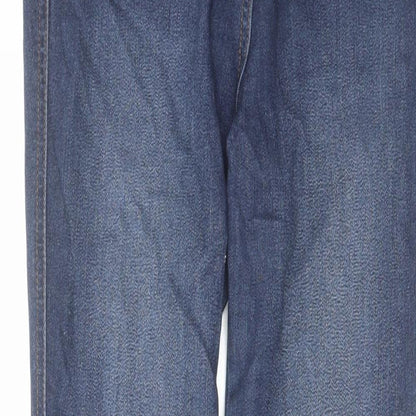 TU Womens Blue Cotton Skinny Jeans Size 8 L27 in Regular Zip