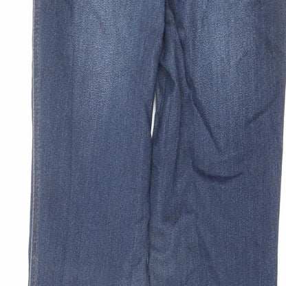 TU Womens Blue Cotton Skinny Jeans Size 8 L27 in Regular Zip