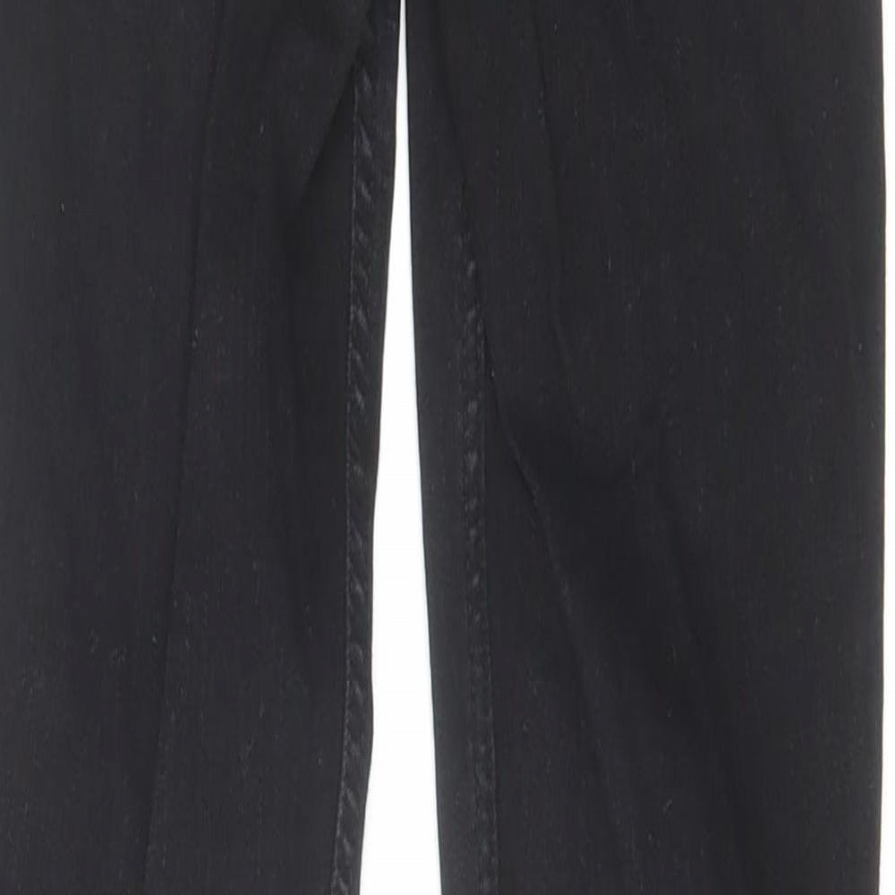 Zara Womens Black Cotton Skinny Jeans Size S L27 in Regular Zip