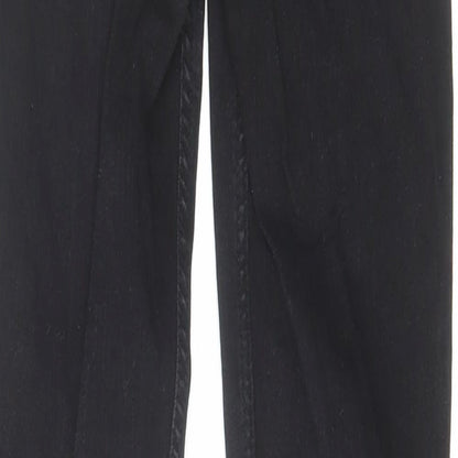Zara Womens Black Cotton Skinny Jeans Size S L27 in Regular Zip
