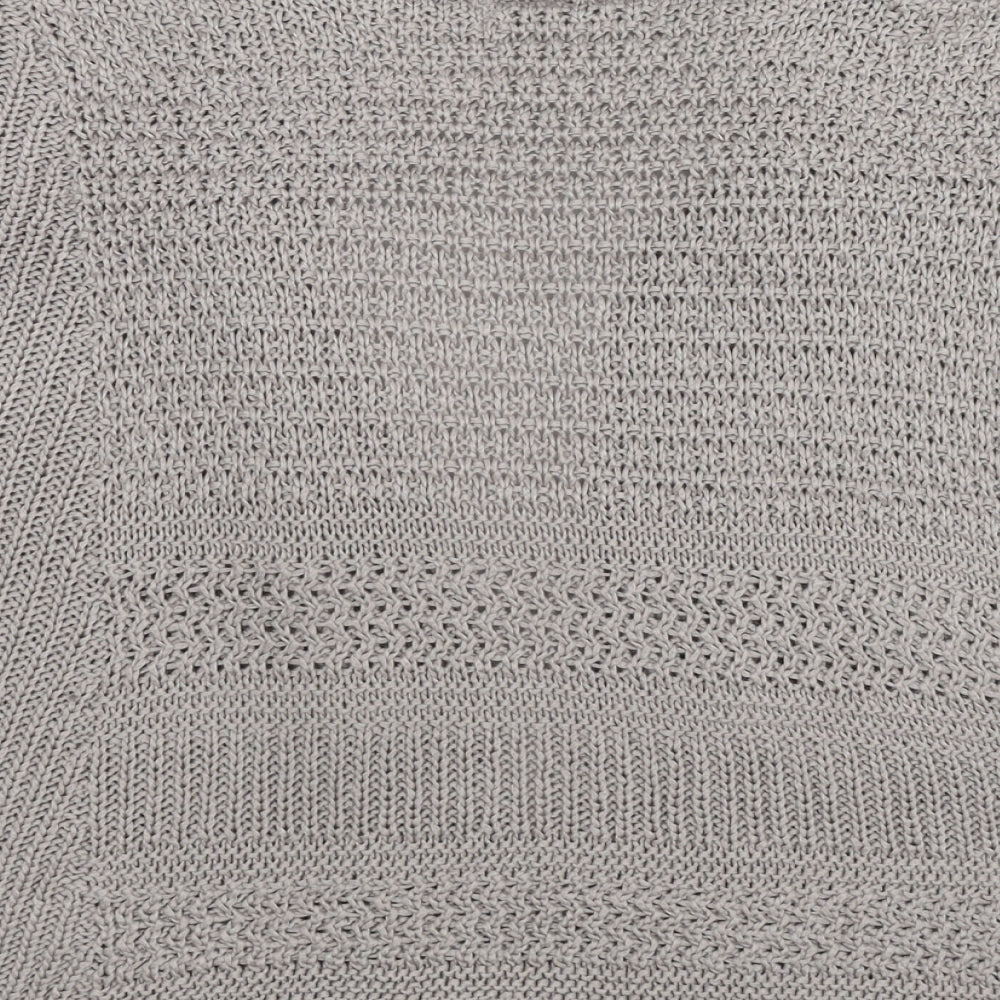 Marks and Spencer Womens Grey V-Neck Acrylic Cardigan Jumper Size 18
