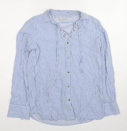 Womens UK Size 6 Body Flirt Blue Basic Button-Up