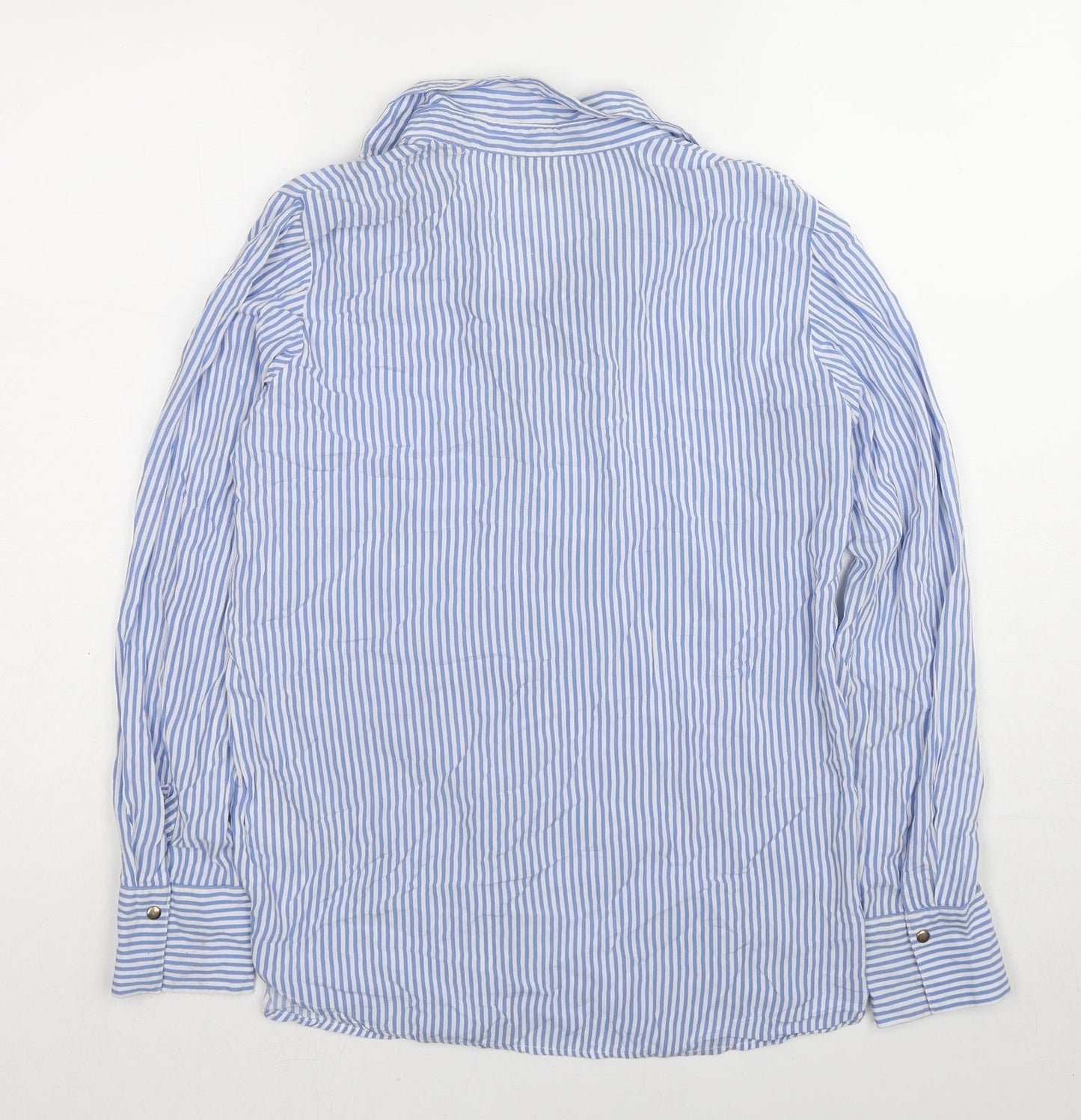 Womens UK Size 6 Body Flirt Blue Basic Button-Up