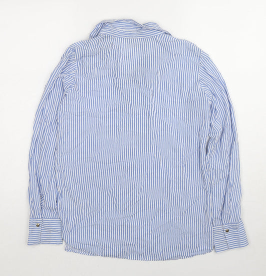Womens UK Size 6 Body Flirt Blue Basic Button-Up