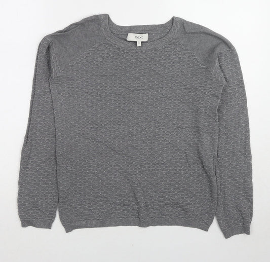 Womens UK Size 10 NEXT Grey Pullover Jumper