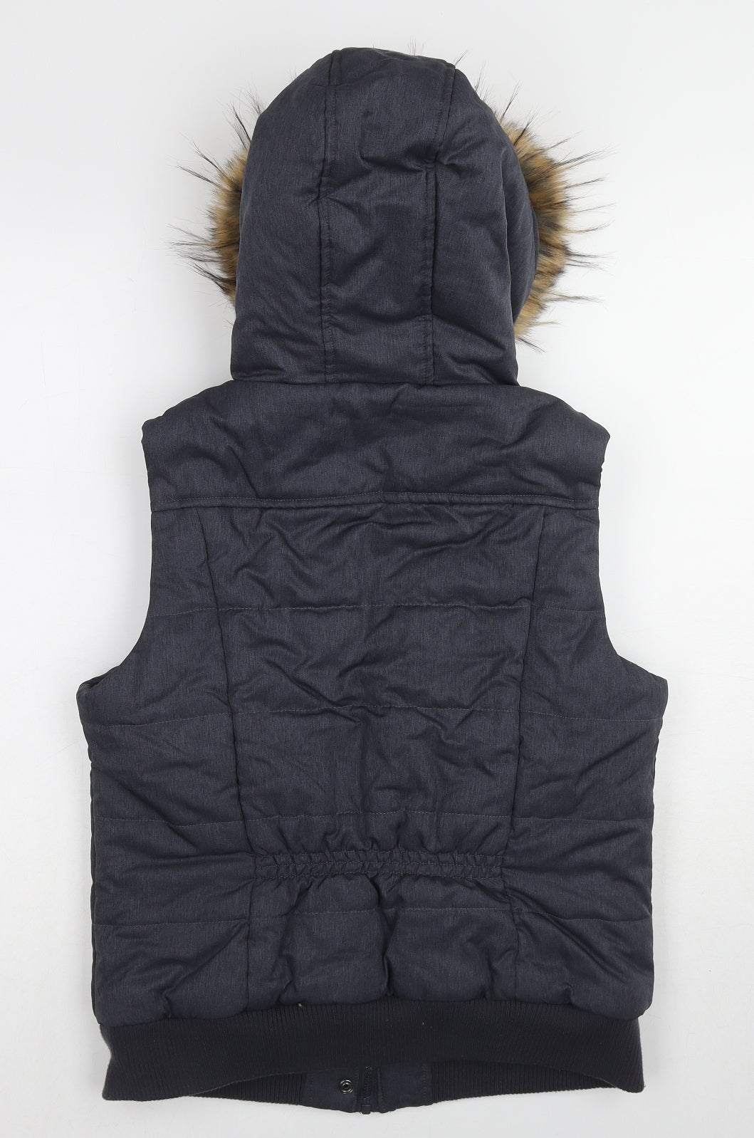 Avenue Womens Blue Gilet Jacket Size 12 Zip