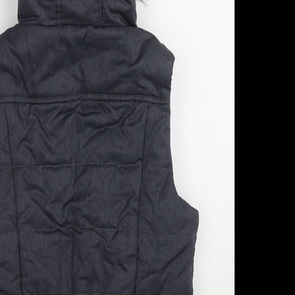Avenue Womens Blue Gilet Jacket Size 12 Zip