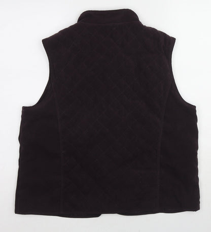 Womens UK Size M EWM Purple Gilet