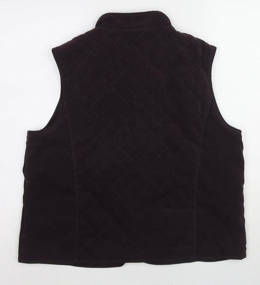Womens UK Size M EWM Purple Gilet