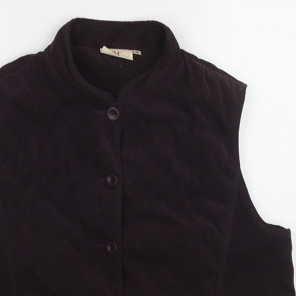 Womens UK Size M EWM Purple Gilet