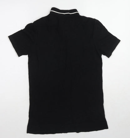 Burton Mens Black Cotton Polo Size XS Collared Pullover