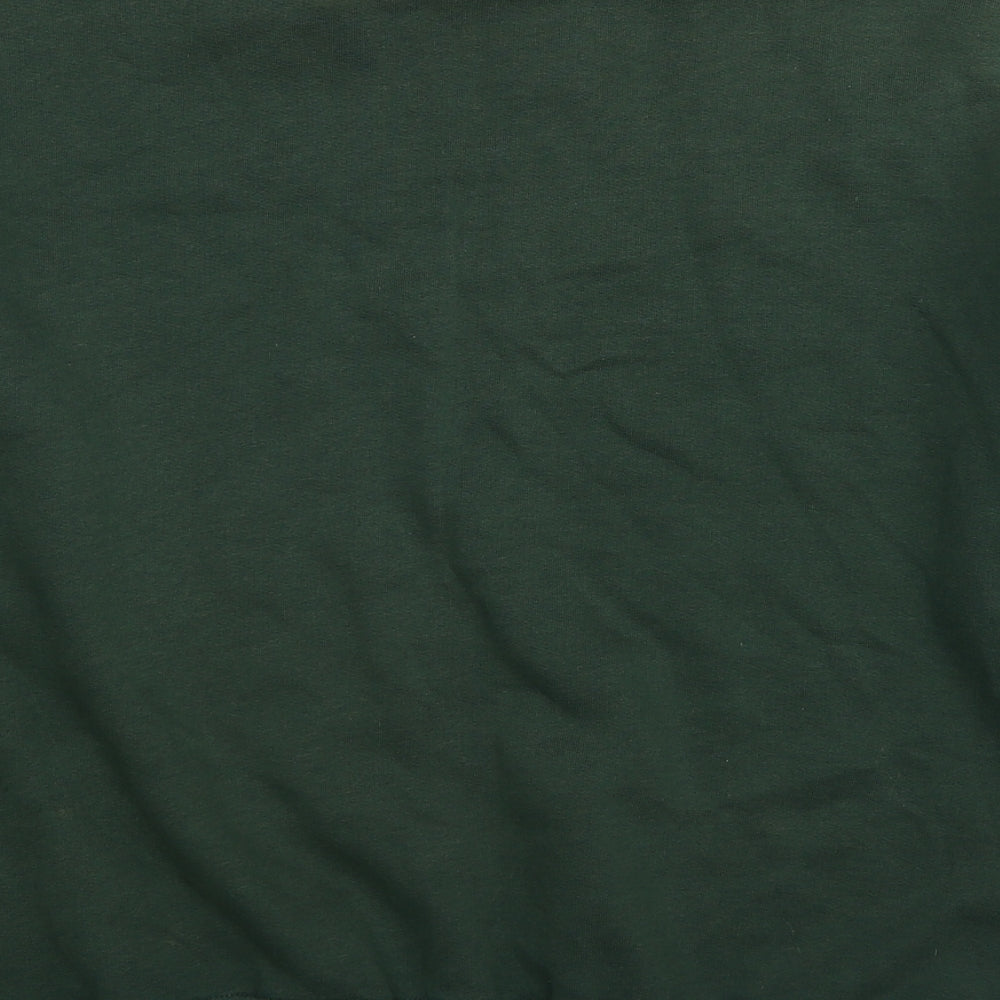 Blue Base Womens Green Cotton Pullover Sweatshirt Size L Pullover