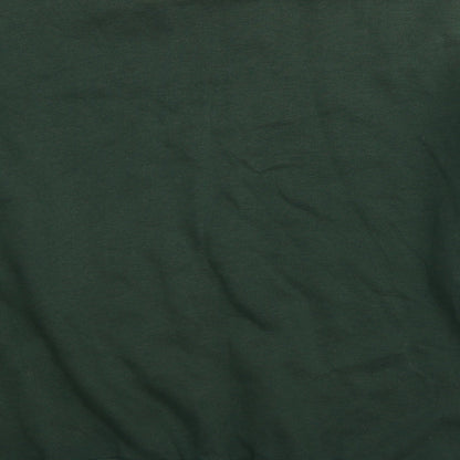 Blue Base Womens Green Cotton Pullover Sweatshirt Size L Pullover