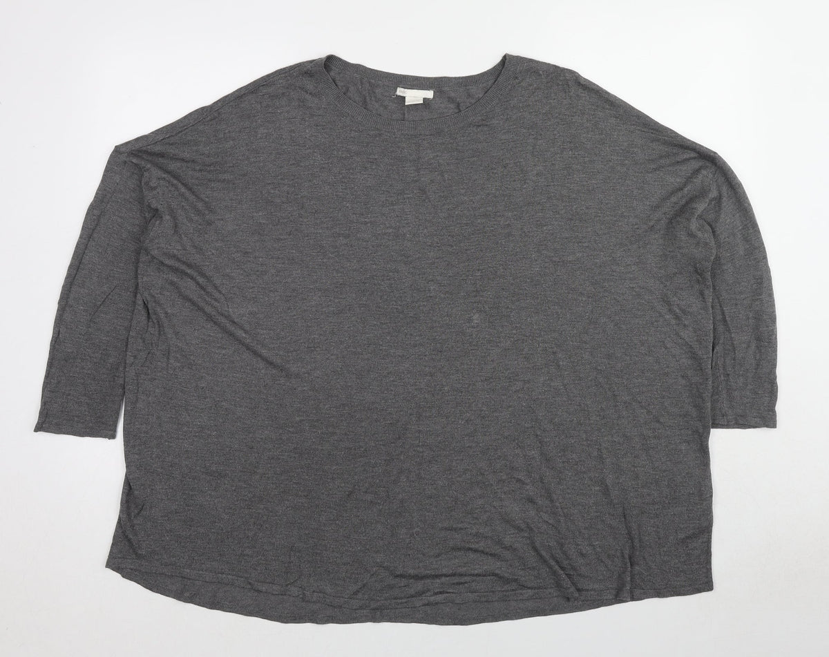 Womens UK Size L H&M Grey Pullover Jumper