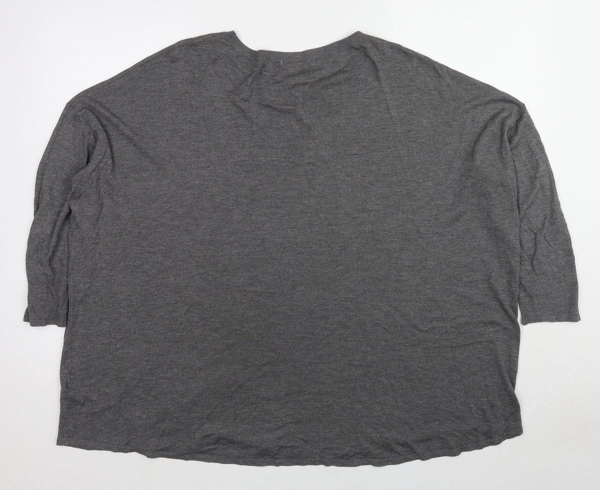 Womens UK Size L H&M Grey Pullover Jumper