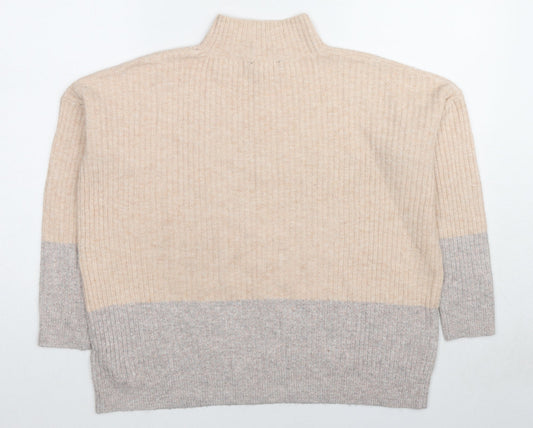 Womens UK Size S Marks and Spencer Beige Pullover Jumper