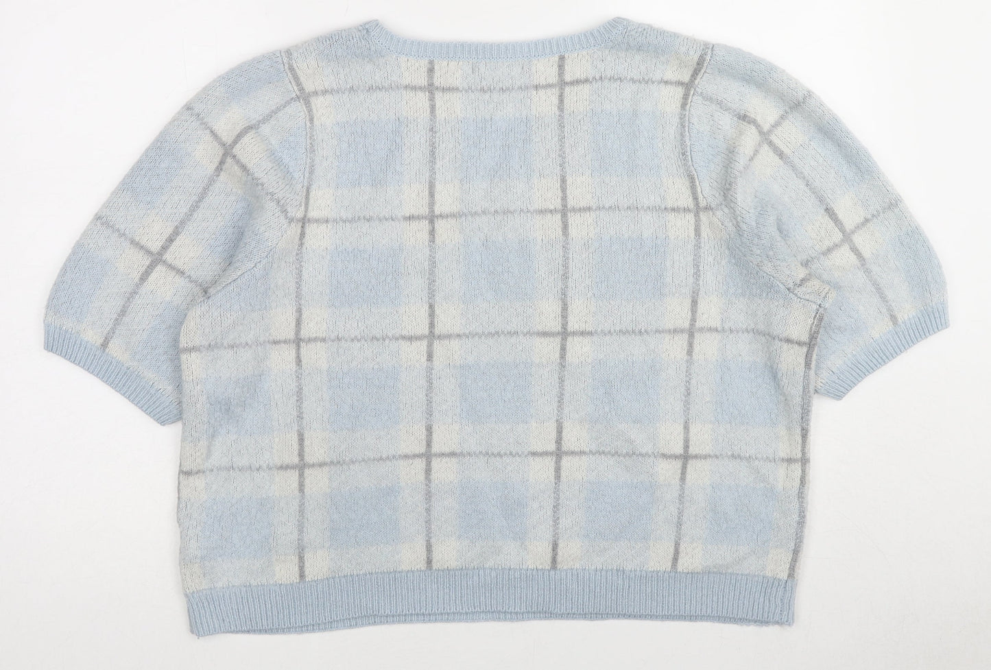 Womens UK Size 2XS South Blue Pullover Jumper
