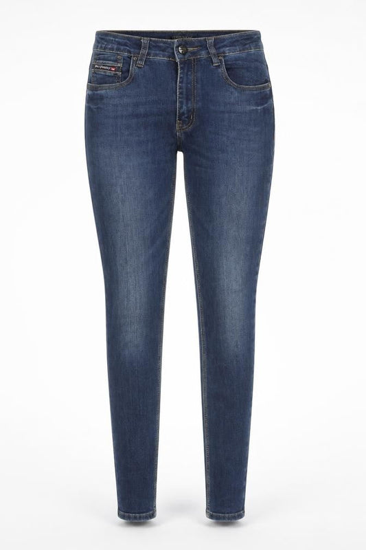 Vigneaud Womens Blue Cotton Skinny Jeans Size 29 in L33 in Regular Zip
