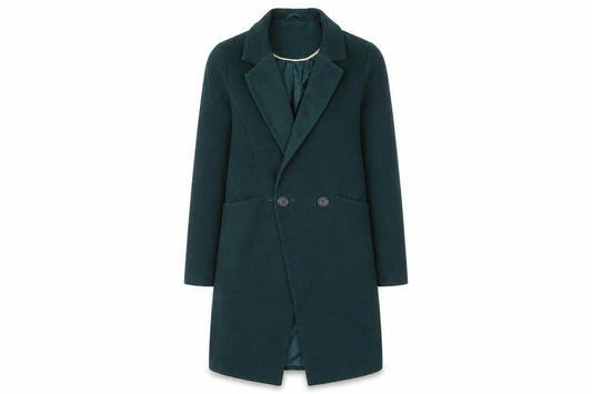 Womens UK Size S Oasis Green Overcoat