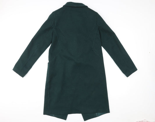 Womens UK Size S Oasis Green Overcoat