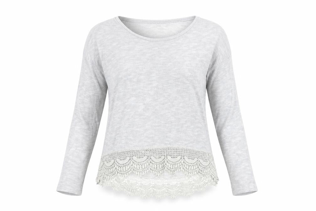 Womens UK Size 8 New Look Grey Pullover Jumper