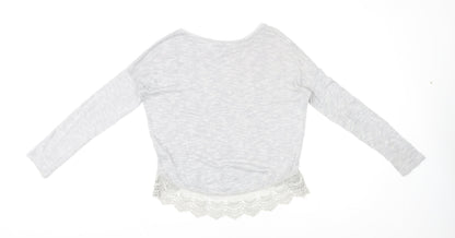 Womens UK Size 8 New Look Grey Pullover Jumper
