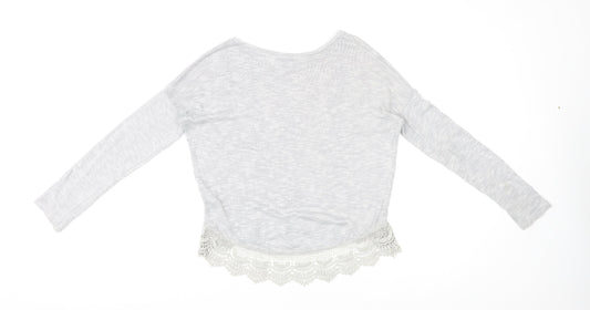 Womens UK Size 8 New Look Grey Pullover Jumper