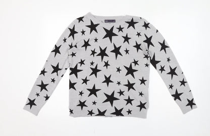 Womens UK Size 12 Marks and Spencer Grey Pullover Jumper