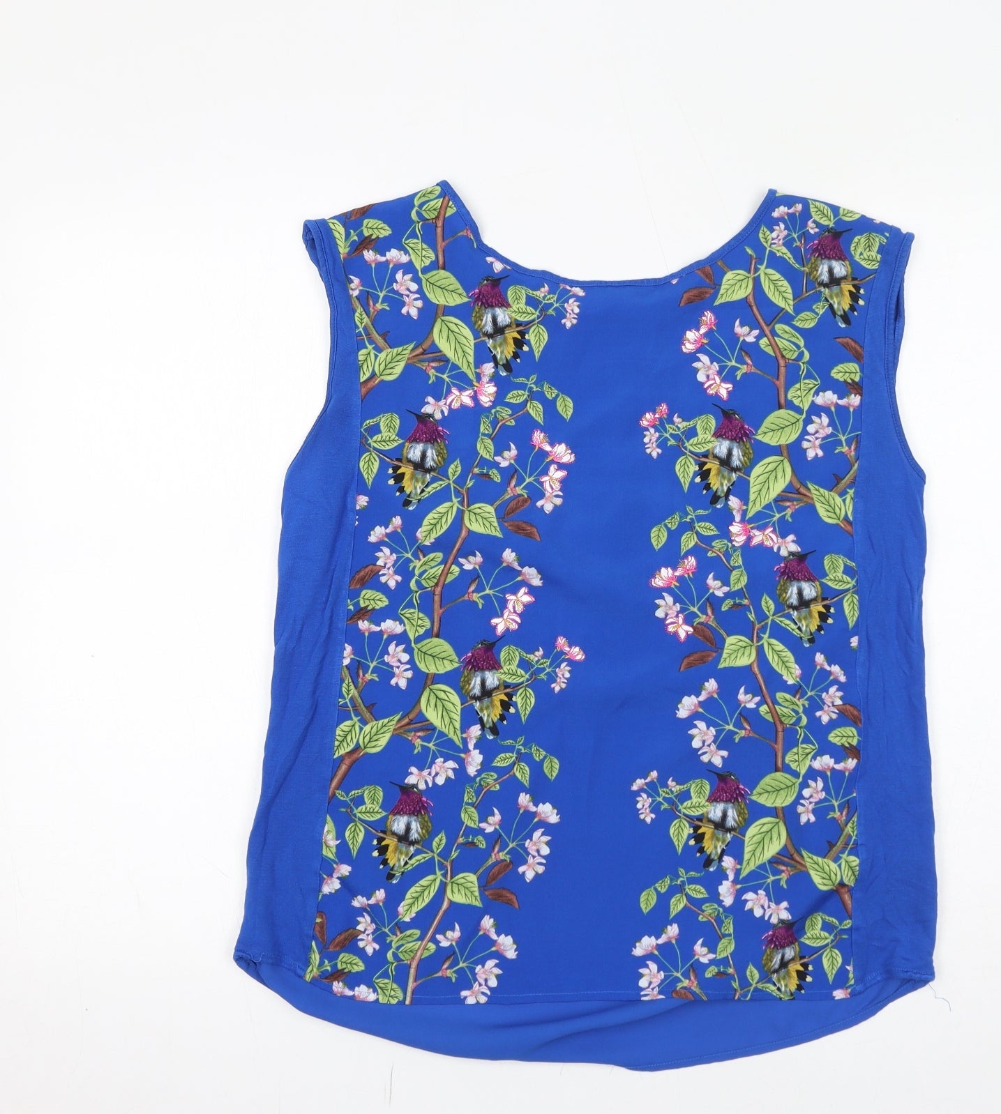 Womens UK Size M Oasis Blue Basic Tank