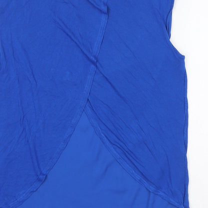 Womens UK Size M Oasis Blue Basic Tank