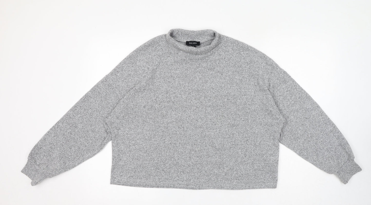 Womens UK Size S New Look Grey Pullover Jumper