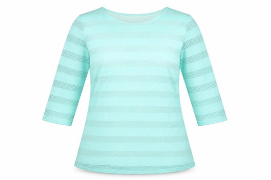Womens UK Size 12 Saloos Blue Basic T-Shirt