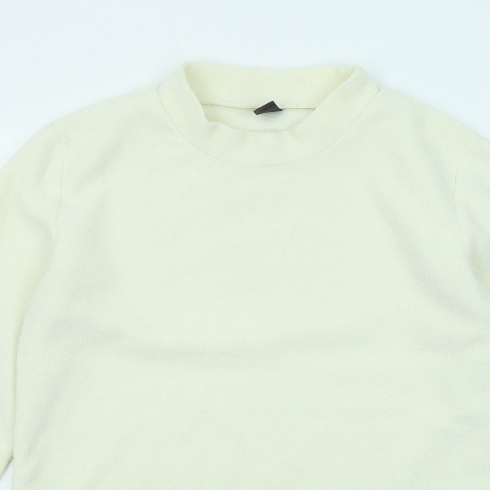 Dazy Womens Ivory Polyester Pullover Sweatshirt Size M Pullover