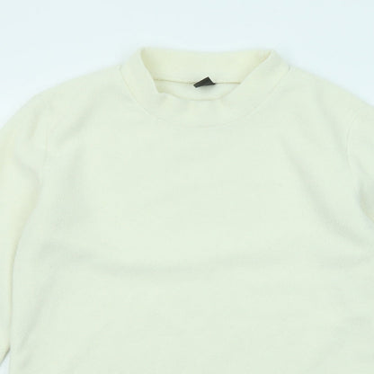 Dazy Womens Ivory Polyester Pullover Sweatshirt Size M Pullover