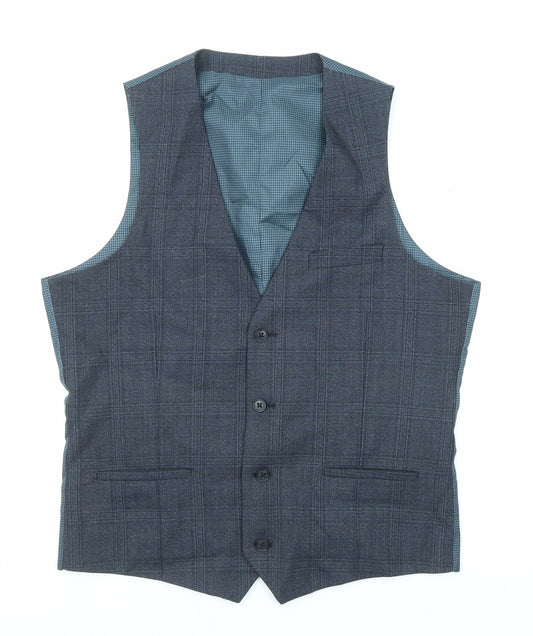 Mens UK Size 38 Onesix5ive Regular Blue Suit Jacket