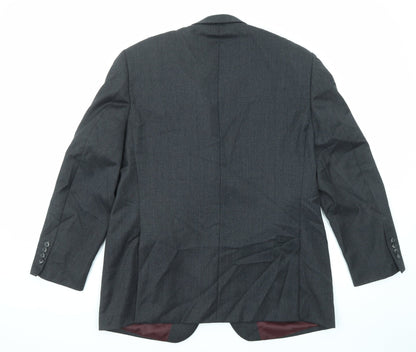 Mens UK Size 42 Greenwoods Regular Black Suit Jacket