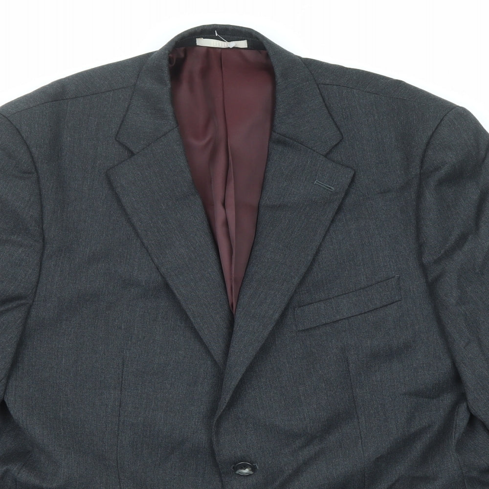 Mens UK Size 42 Greenwoods Regular Black Suit Jacket