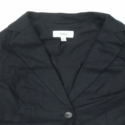 Womens UK Size 14 Marks and Spencer Black Jacket