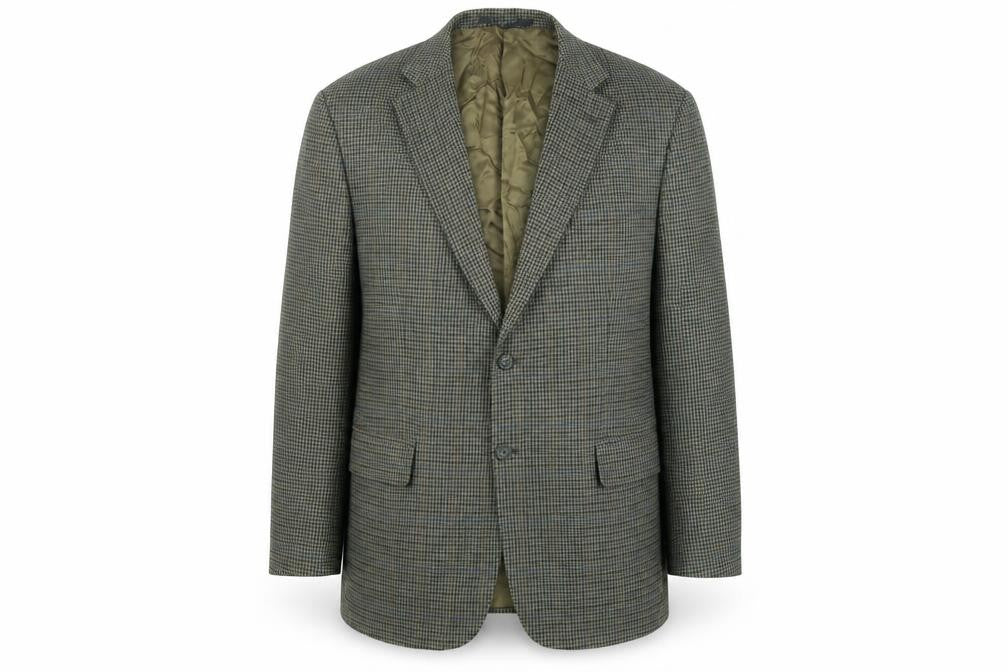 Marks and Spencer Mens Multicoloured Geometric Wool Jacket Suit Jacket Size 46 Regular