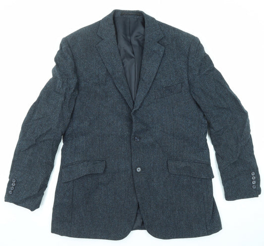 Mens UK Size 42 Marks and Spencer Regular Blue Suit Jacket
