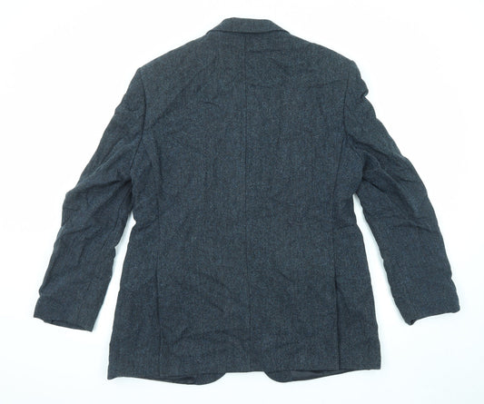 Mens UK Size 42 Marks and Spencer Regular Blue Suit Jacket