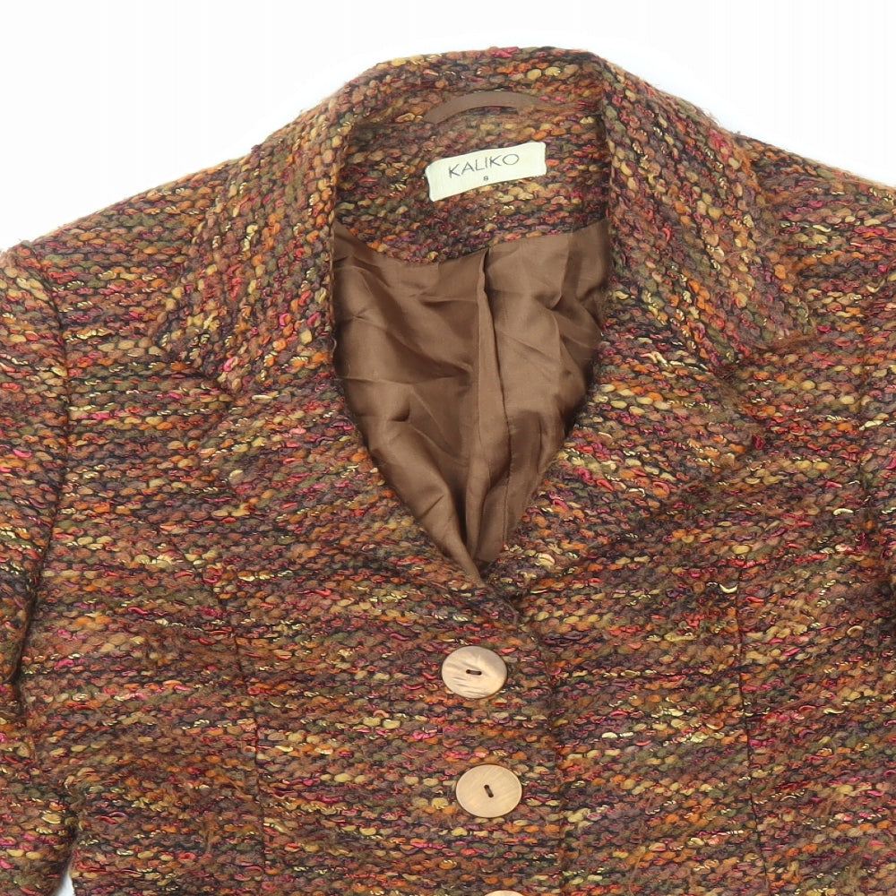 Womens UK Size 8 Kaliko Multicoloured Jacket
