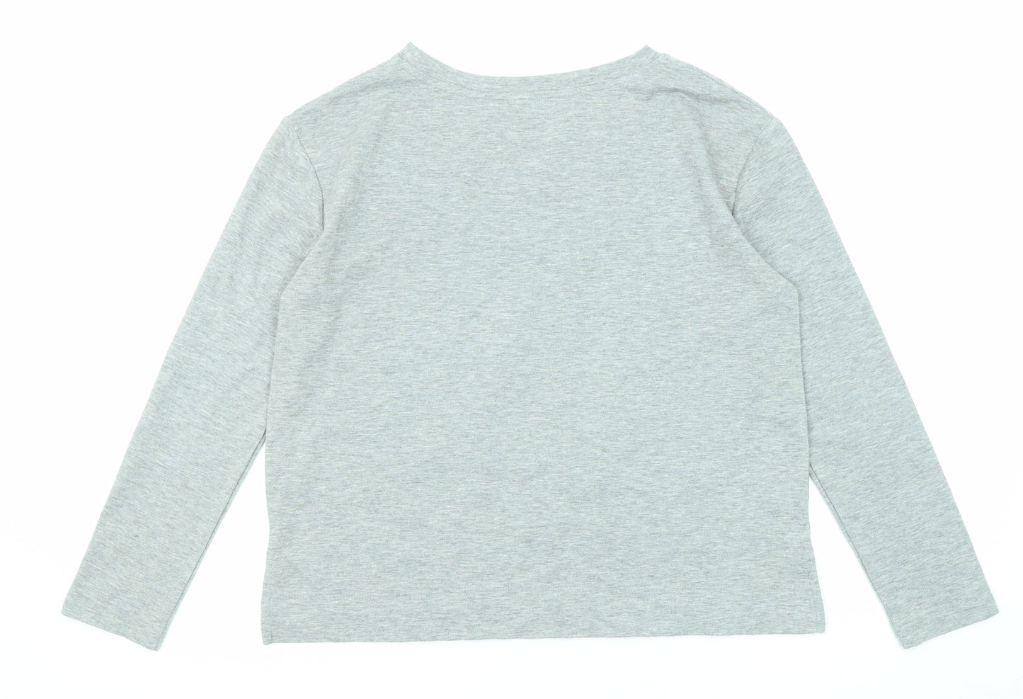 Womens UK Size 12 Marks and Spencer Grey Basic T-Shirt