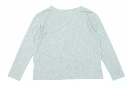Womens UK Size 12 Marks and Spencer Grey Basic T-Shirt