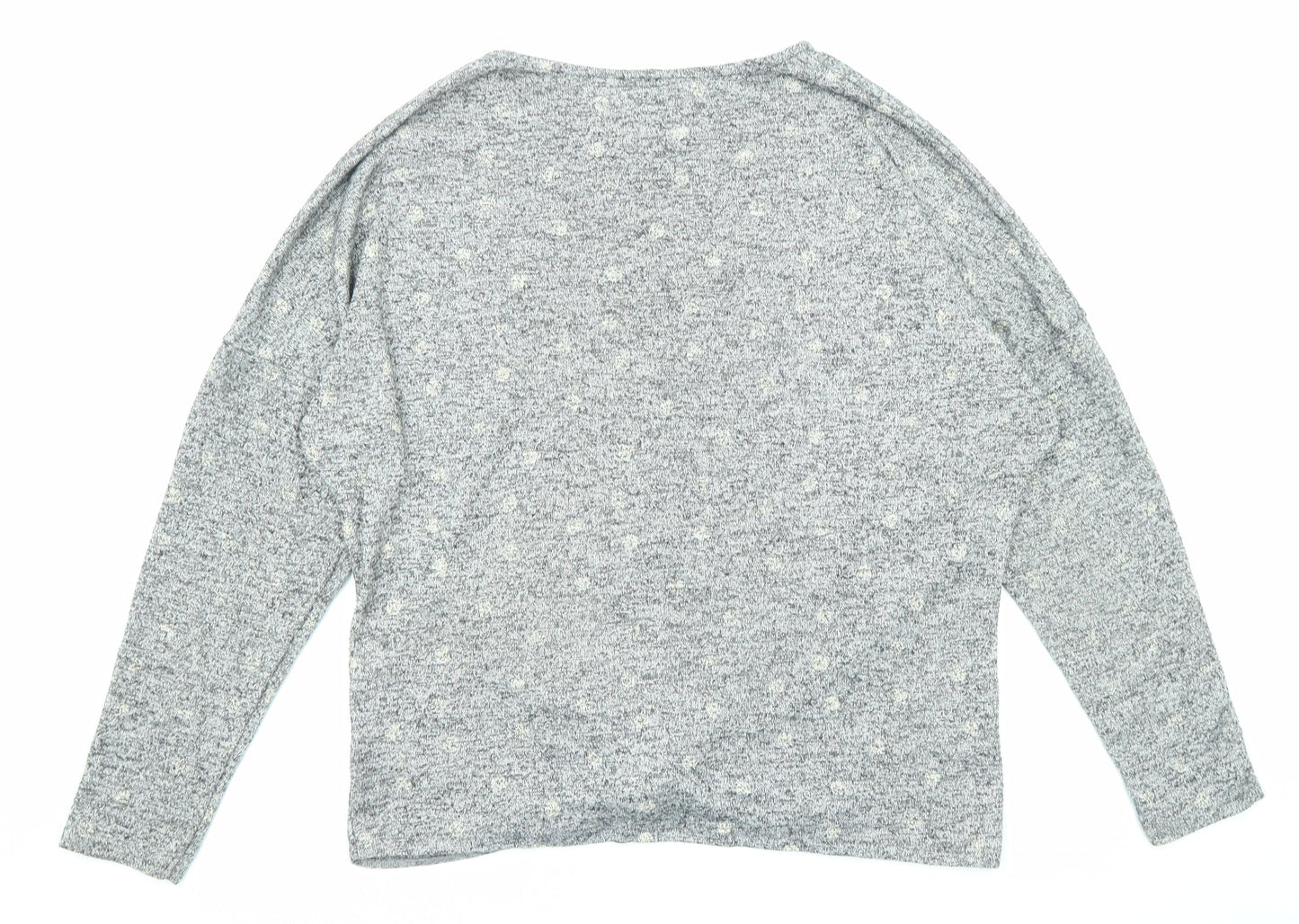 Womens UK Size M Dorothy Perkins Grey Basic Blouse